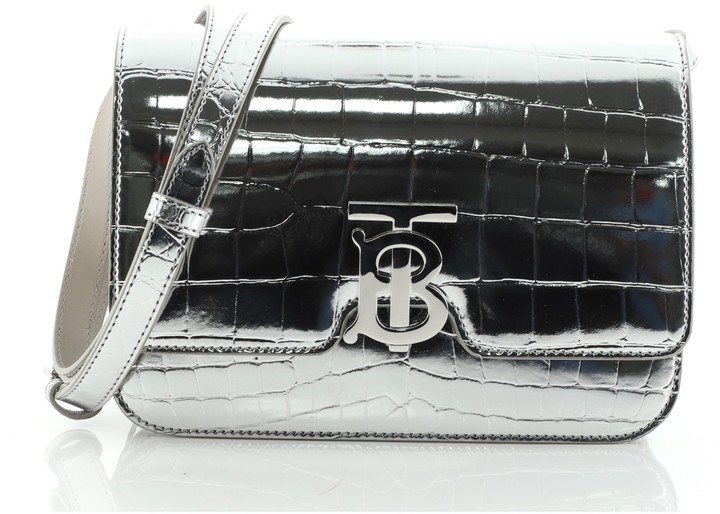 burberry silver bag
