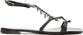 Thumbnail for your product : Giuseppe Zanotti Black Matte Nuvoroll Fish Skeleton Sandals