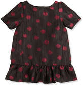 Thumbnail for your product : Lili Gaufrette Lapastille Polka-Dot Dress, Black, Girls' 2-6