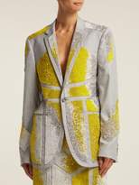 Thumbnail for your product : Germanier - Bead-embellished Twill Blazer - Womens - Yellow