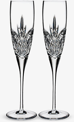 Waterford Lismore Tall Flute Set of 2