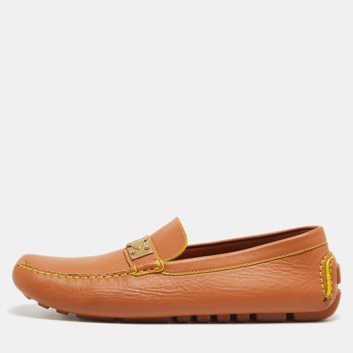 Louis Vuitton, Shoes, Louis Vuitton Brown Suede Crocodile Loafer