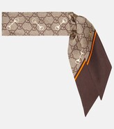 Thumbnail for your product : Gucci GG silk scarf