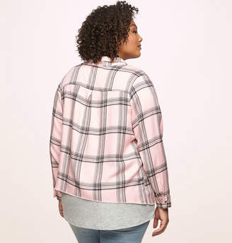 Factory Loralette Pink Plaid 3-Fer with Necklace