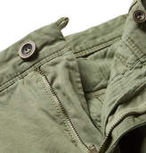 Thumbnail for your product : Incotex Slim-fit Cotton And Linen-blend Cargo Trousers - Green