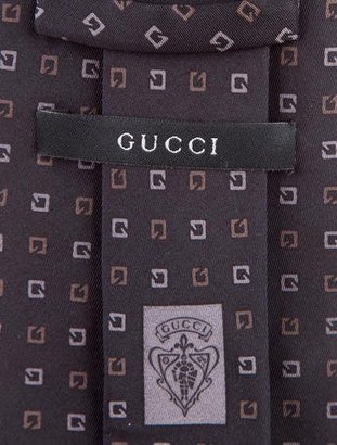 Gucci G Print Silk Tie