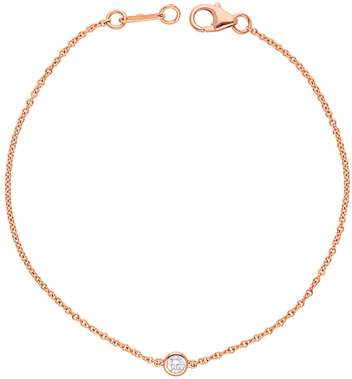 Diana M Fine Jewelry 14K Rose Gold 0.25 Ct. Tw. Diamond Bracelet