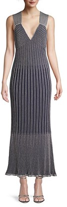 M Missoni Striped Knit Maxi Dress
