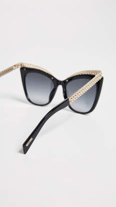 Moschino Chain Cat Eye Sunglasses