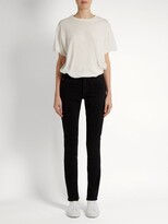 Thumbnail for your product : Raey Slim Split-hem Skinny Jeans - Black