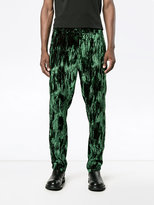 Thumbnail for your product : Ann Demeulemeester crushed velvet trousers