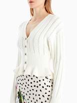 Thumbnail for your product : Micro V-Neck Peplum Cardigan
