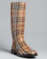 Thumbnail for your product : Burberry Rain Boots - Haymarket Check Plaid