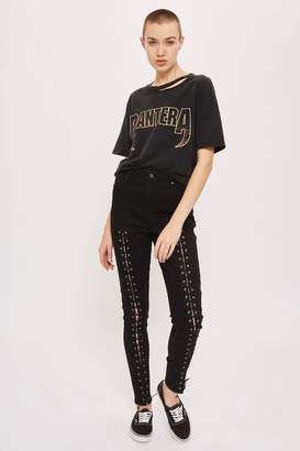 Topshop TALL Front Lace Jamie Jeans