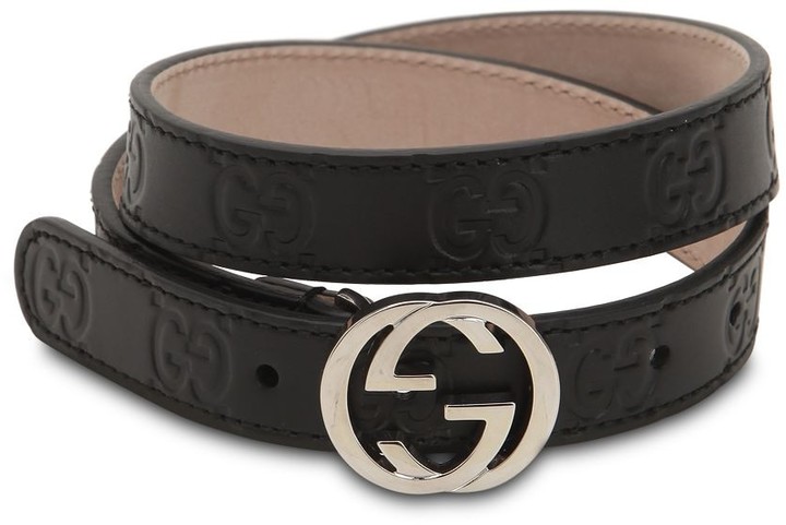 gucci kids leather belt