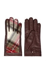 Thumbnail for your product : Vivienne Westwood Nappa Leather & Wool Flannel Gloves
