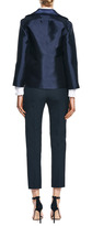 Thumbnail for your product : Harvey Faircloth Collared Open Front Silk Jacket