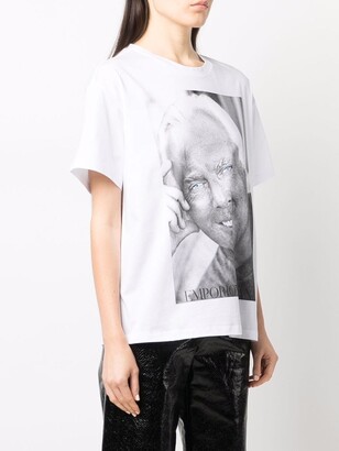 Emporio Armani photograph-print cotton T-Shirt