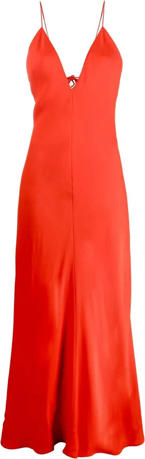 Stella McCartney V-neck floor-length dress