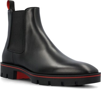 Christian Louboutin Men's Plain Leather Boots
