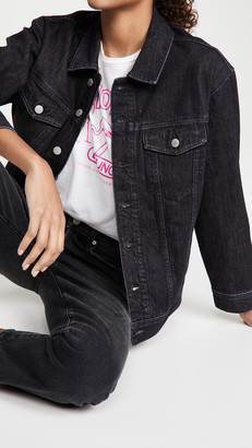 hip length denim jacket