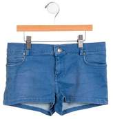Thumbnail for your product : Bonpoint Girls' Mid-Rise Denim Shorts
