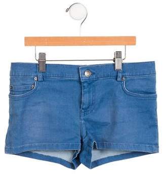 Bonpoint Girls' Mid-Rise Denim Shorts