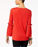 Thumbnail for your product : Alfani Rib-Knit Ruffled-Sleeve Top, Created for Macy's