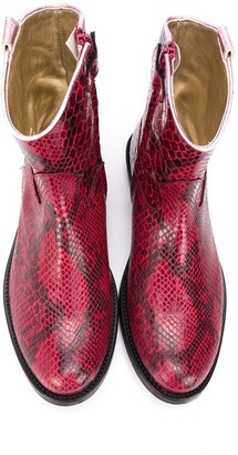 MonnaLisa TEEN snakeskin effect boots
