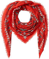 Thumbnail for your product : Alexander McQueen Voodoo Skull Print Scarf