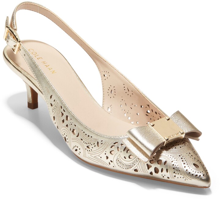 tali bow slingback pump