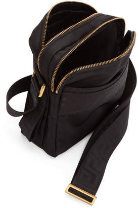 Versace Black Greek Cross Messenger Bag
