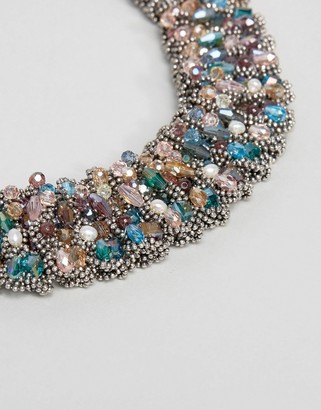NY:LON Vintage Style Embelllished Necklace