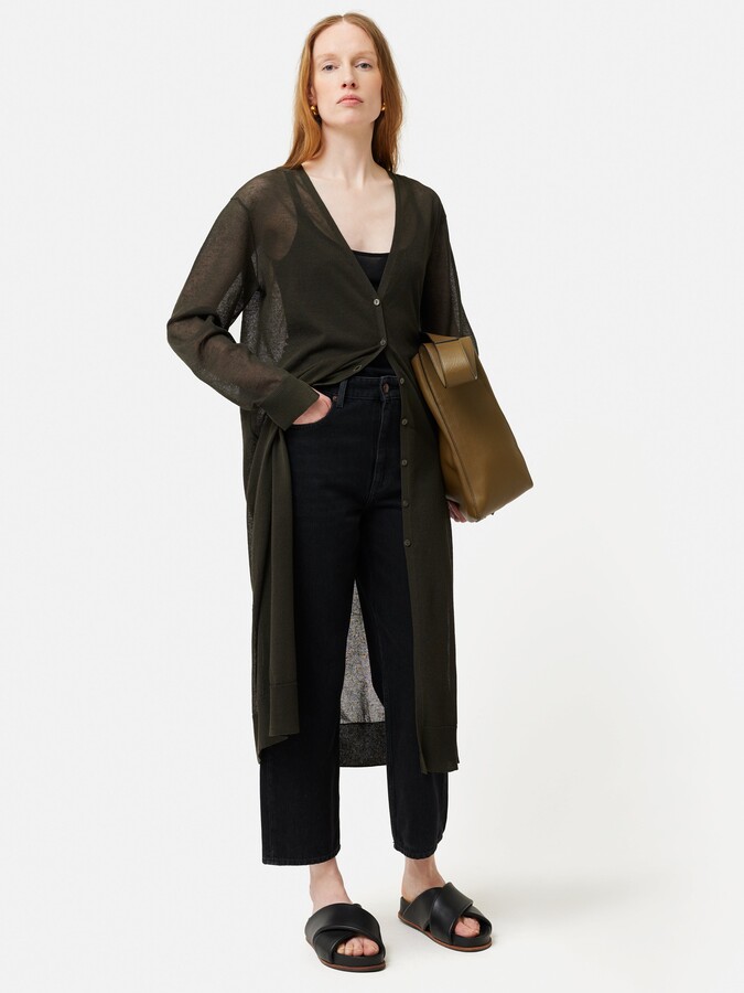 JigsawJigsaw Sheer Long Cardigan ShopStyle