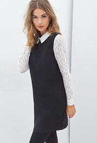 Thumbnail for your product : Forever 21 Lace Collar Shift Dress