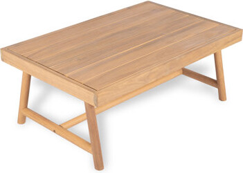 Bay Isle Home Patio Acacia Wood Rectangle Coffee Table Teak