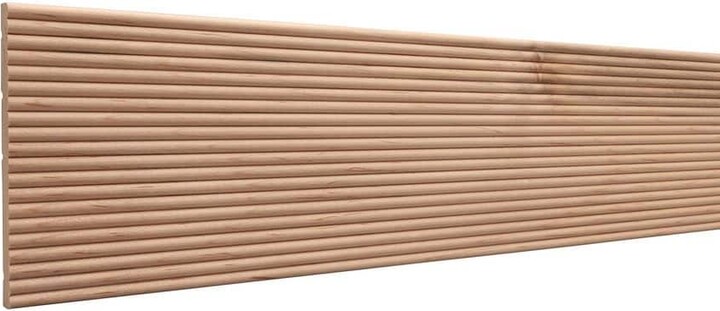 Ornamental Mouldings 1545 5 in. D W. x .438in. D. x 96in. L. Unfinished Ambrosia Maple Wood Panel Moulding 1-Pack