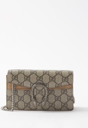 Gucci Dionysus Super Mini Gg-canvas Cross-body Bag - Beige Multi