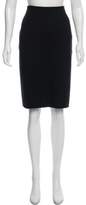 Thumbnail for your product : Valentino Knee-Length Virgin Wool Skirt Black Knee-Length Virgin Wool Skirt