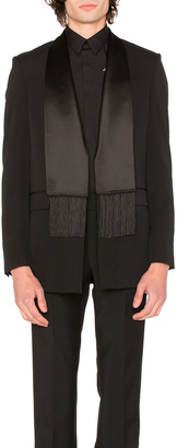 Givenchy Single Breast Scarf Collar Jacket