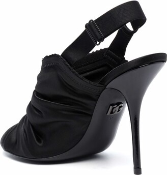 Dolce & Gabbana Ruched Stiletto Sandals