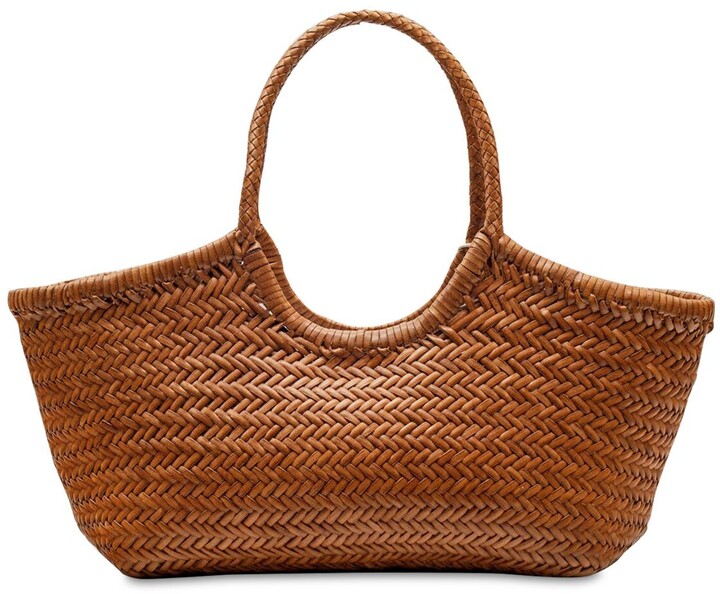 DRAGON DIFFUSION Big Nantucket woven leather basket bag - ShopStyle