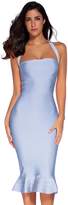 Thumbnail for your product : Meilun Womens Rayon Halter Fishtail Bandage Dress (M, )