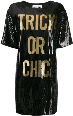 Moschino sequined T-shirt dress - ShopStyle