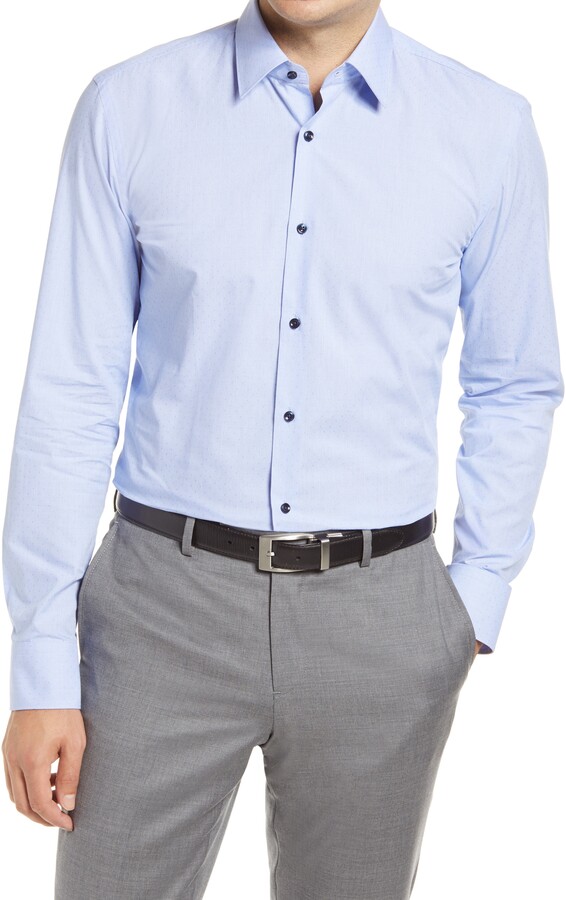 HUGO BOSS Jano Slim Fit Cotton Dress Shirt ShopStyle