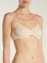 Thumbnail for your product : Bodas Cotton Basics Underwired Bra - Womens - Light Pink