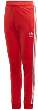 boys red adidas pants