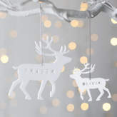 Thumbnail for your product : Twenty-Seven Personalised Reindeer Christmas Decoration