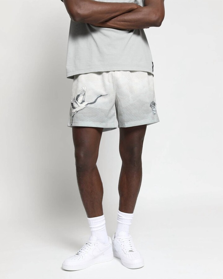 Twenty Montreal Nash Mesh Basketball Shorts In Cement Gradient