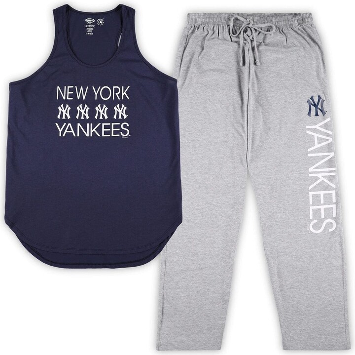 Women's Concepts Sport Navy/Heather Gray New York Yankees Plus Size